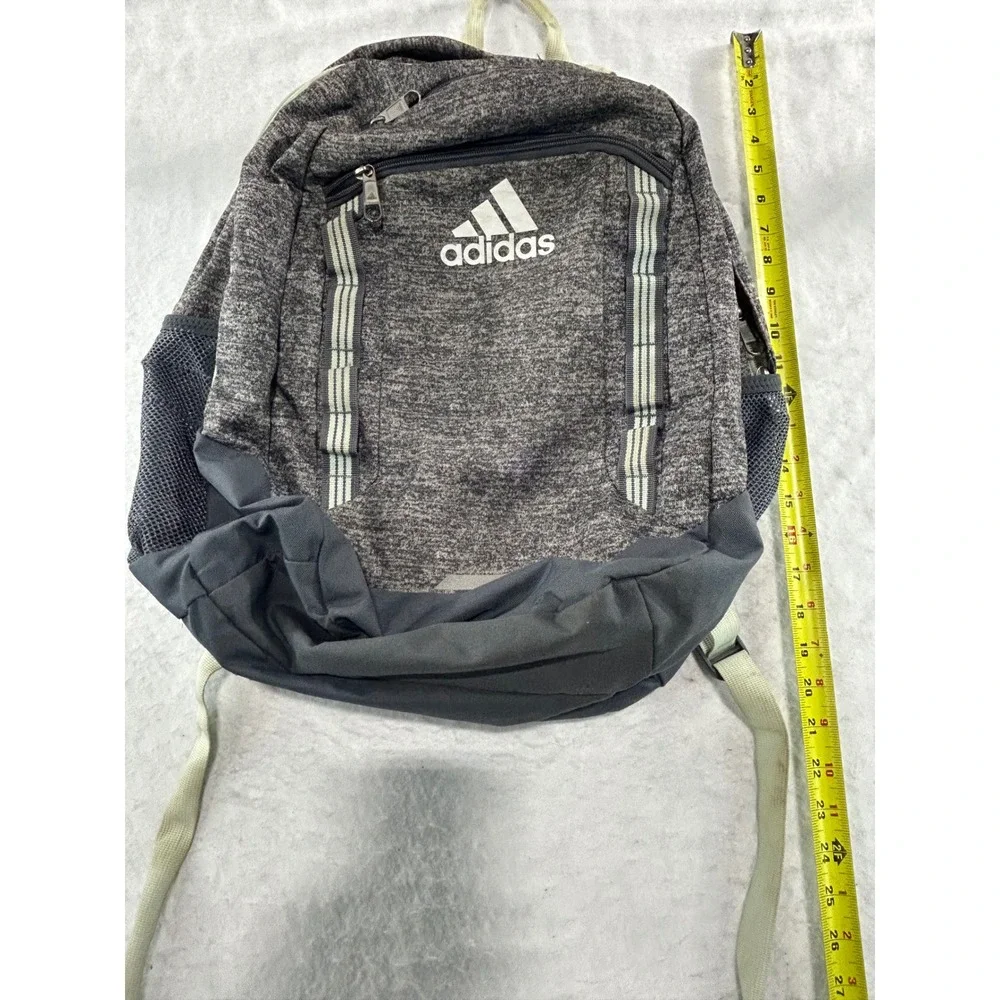 Adidas LoadSpring Backpack Gray Heather Charcoal School Travel Bag Free Shipping